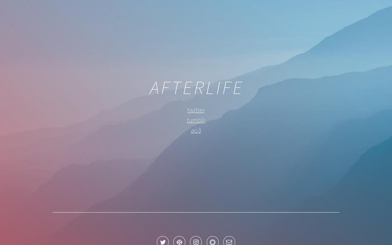 Carrd profile picture for @afterlife